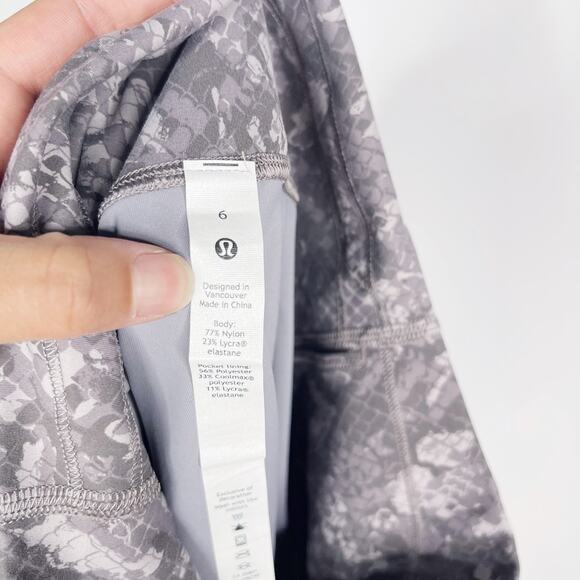 Lululemon Women 6 Align High Rise Pant 25" Legging Hideaway Camo Lunar Rock Gray - Picture 9 of 12